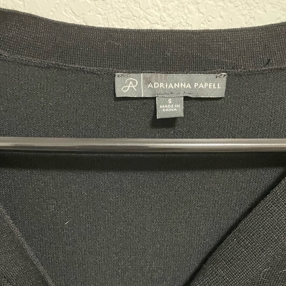 Adrianna Papell Solid Black Long Sleeve Button-Up
Blouse, Size Small - Picture 3 of 15